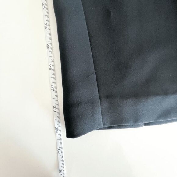 Joseph Ribkoff Women's Tailored Trouser Pants Belted Rhinestone Buckle Black 10 - Picture 6 of 8